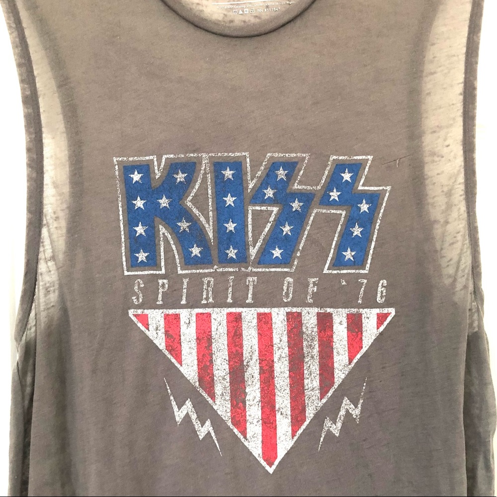 KISS Spirit of ‘76 Sleeveless Top Shirt sz XL - Picture 3 of 6